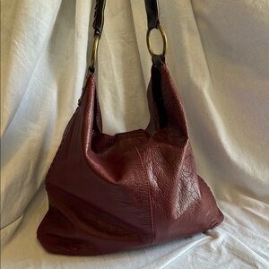 Lucky Brand Brown Leather Hobo Bag with Slouchy Design